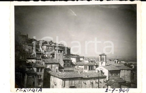 Fotografia d epoca originale 1949 PERUGIA Veduta della città dai tetti  Foto VINTAGE ARTISTICA 9x7 cm 1
