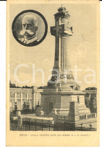 Cartolina originale da collezione 1920 ca MONZA Cappella espiatoria in memoria di re UMBERTO I  Cartolina FP NV 1