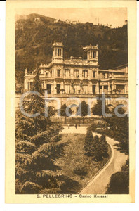 Cartolina originale da collezione 1915 ca SAN PELLEGRINO TERME Panorama con il CASINO KURSAAL Cartolina FP NV 1