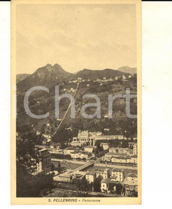 Cartolina originale da collezione 1915 ca SAN PELLEGRINO TERME BG Panorama dall alto Cartolina FP NV 1