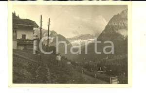 Fotografia d epoca originale 1954 PECOL BL Veduta del rifugio con la Marmolada Foto VINTAGE 10x7 1