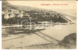 Cartolina originale da collezione 1905 VENTIMIGLIA IM Panorama dal Capo Cartolina postale VINTAGE FP VG 1