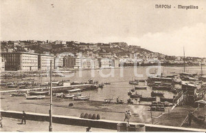 Cartolina originale da collezione 1925 ca NAPOLI Panorama del porto di MERGELLINA Cartolina FP NV 1