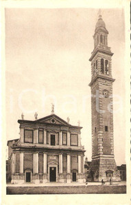 Cartolina originale da collezione 1935 ca LENDINARA RO Duomo e campanile di Santa Sofia Cartolina FP VG 1
