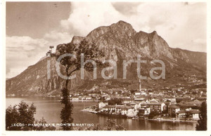 Cartolina originale da collezione 1934 LECCO Panorama e Monte San Martino Cartolina FP VG 1
