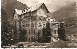 Cartolina originale da collezione 1950 LIMONE PIEMONTE CN Panorama con Albergo Principe Cartolina FP VG 1