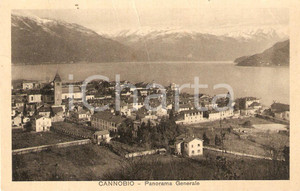 Cartolina originale da collezione 1930 ca CANNOBIO VB Panorama generale Cartolina FP VG 1
