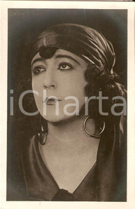 Cartolina originale da collezione 1925 ca CINEMA Lillian GISH nei panni di una gitana Cartolina FP NV 1