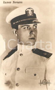 Cartolina originale da collezione 1925 THE MIDSHIPMAN Ramon NOVARRO in divisa militare Cartolina FP NV 1