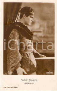 Cartolina originale da collezione 1925 BEN HUR Ramon NOVARRO in una scena del film Cartolina FP NV 1