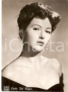 Cartolina originale da collezione 1940 ca CINEMA Actress Carla DEL POGGIO wears earrings Cartolina FG NV 1