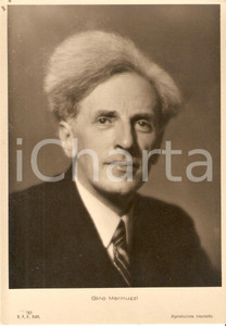 Cartolina originale da collezione 1940 ca MUSICA Ritratto di Gino MARINUZZI Compositore Foto seriale FG 1
