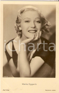 Cartolina originale da collezione 1930 ca CINEMA Marta EGGERTH Ritratto dell attrice Cartolina FP NV 1