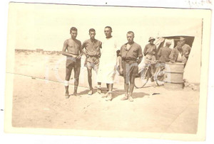 Fotografia d epoca originale 1941 LIBIA 7° Reggimento Bersagliere calciatore Mario ANGIOLINI  Foto 1