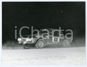 Fotografia d epoca originale 1965 ca RALLY Gara notturna LANCIA Fulvia CoupÃ© BENETTON Foto JOLLY CLUB 1