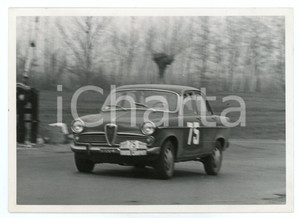 Fotografia d epoca originale 1962 MILANO  SANREMO Trofeo Davide CAMPARI Alfa Romeo Giulietta JOLLY CLUB 1