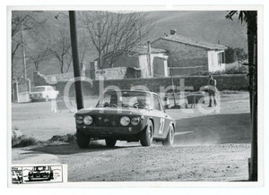 Fotografia d epoca originale 1970 Giro Provincia di PISA Lancia Fulvia coupé su sterrato JOLLY CLUB Foto 1