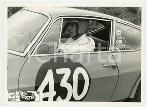 Fotografia d epoca originale 1968 Rally ANTIGNANO  MONTEBURRONE Pilota LOCATELLI alla guida Foto 1