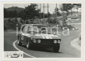 Fotografia d epoca originale 1966 MUGELLO Lancia Fulvia coupé DE LEONIBUS  ANGIOLINI Jolly  AUTOMOBILISMO 1