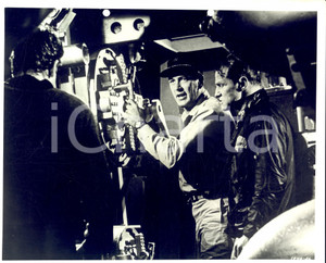Fotografia d epoca originale 1968 CINEMA Film Ice station zebra Rock HUDSON ai comandi Foto 24x20 cm 1
