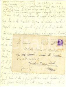 Manoscritto, lettera originale 1942 TRIESTE Roberto CORDERO DI MONTEZEMOLO alla sorella Modesta Lettera 1