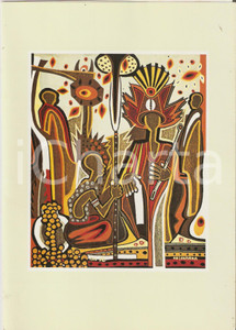 Oggetto da collezione cartaceo 1982 AIR AFRIQUE Menù pubblicitario ESCALE DE PARIS 16x22 cm 1