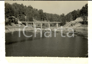 Fotografia d epoca originale 1965 ca COSENZA  Lago CECITA Nuovo ponte in cemento armato Foto 18x14 cm 1