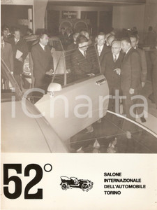 Fotografia d epoca originale 1970 SALONE DELL AUTO DI TORINO Ministro Silvio GAVA ammira CITROEN SM Foto 1