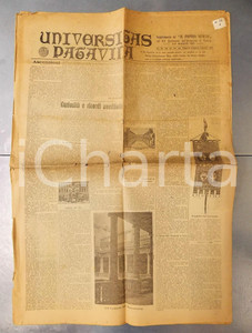 Giornale, rivista storica 1922 UNIVERSITAS PATAVINA Supplemento POPOLO VENETO Centenario Università PADOVA 1