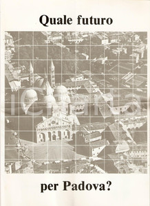 Materiale pubblicitario d’epoca 1985 PADOVA Giorgio FORNASIERO Candidato DC Elezioni amministrative Programma 1