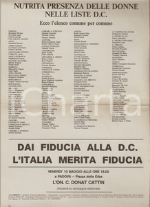 Giornale, rivista storica 1985 PADOVA  LA LIBERTÃ€ Presenza femminile nelle liste DC Periodico Anno 3 n.11 1
