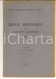 Libro, pubblicazione d epoca 1946 BUCAREST M HOLBAN Autour de la salamandre Estratto Revue historique 1