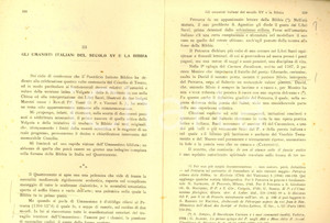 Libro, pubblicazione d epoca 1946 Salvatore GAROFALO Umanisti italiani del secolo XV e la Bibbia Autografo 1