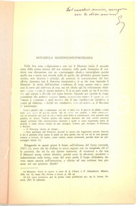 Libro, pubblicazione d epoca 1968 Giovanni GAMBARIN Notarella manzonianofoscoliana Invio autografo 1