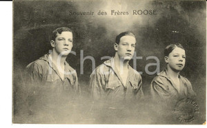 Cartolina originale da collezione 1910 ca FRANCE Spectacles de BOXE  Souvenir des frÃ¨res ROOSE Carte postale 1