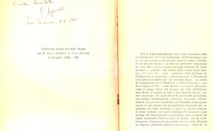 Libro, pubblicazione d epoca 1943 Gioacchino PAPARELLI L Umanesimo e l idea di Roma Invio AUTOGRAFO 1