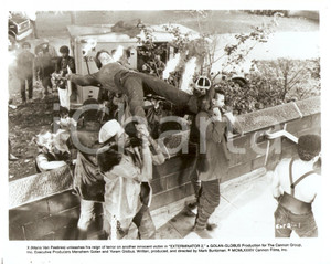 Fotografia d epoca originale 1984 EXTERMINATOR 2 Movie by Mark BUNTZMAN Criminals kidnap a guard Foto 25x20 1