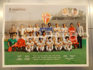 Oggetto da collezione cartaceo 1983 PADOVA CALCIO Poster della squadra  Serie B Inserto al MATTINO DI PADOVA 1