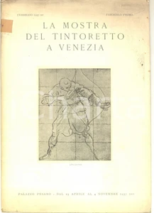 Libro, pubblicazione d epoca 1937 VENEZIA La mostra del Tintoretto  Palazzo PESARO Fascicolo I ILLUSTRATO 1