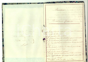 Oggetto da collezione cartaceo 1842 FRANCE Cahier Catherine CALLIER RÃ©solution PremiÃ¨re Communion Manuscript 1