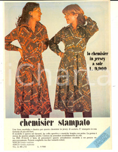 Materiale pubblicitario d’epoca 1975 PBS ITALIA Vendite per corrispondenza  Chemisier Volantino VINTAGE 20x27 1