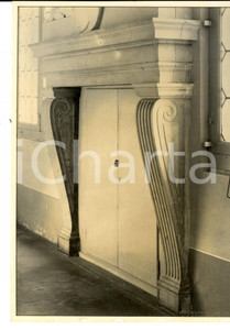 Fotografia d epoca originale 1960 ca VENEZIA Camino restaurato in antico palazzo Foto ARTISTICA GIACOMELLI 1