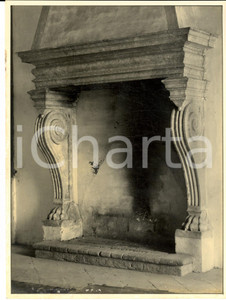 Fotografia d epoca originale 1960 ca VENEZIA Antico camino in un nobile palazzo Foto ARTISTICA GIACOMELLI 1