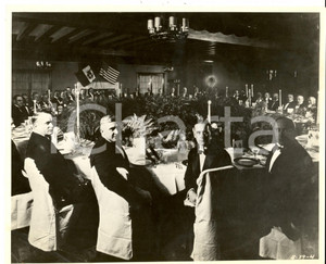 Fotografia d epoca originale 1940 ca MILANO ? Cena di gala italoamericana Fotografia RARA 25x20 cm 1