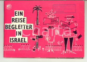 Materiale pubblicitario d’epoca 1961 ISRAEL En reise Begleiter Libretto TURISMO VINTAGE Deutsch 76 pp. 1