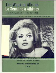 Materiale pubblicitario d’epoca 1962 The week in ATHENS  Libretto TURISMO Pubblicitario TWA AIRLINES 32 pp. 1