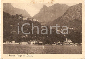 Cartolina originale da collezione 1946 SAN MAMETE  VALSOLDA CO Panorama del lago di Lugano Cartolina FG VG 1