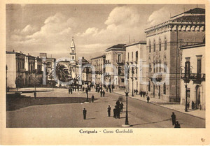 Cartolina originale da collezione 1935 ca CERIGNOLA FG Veduta di Corso Garibaldi Cartolina FG NV 1