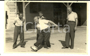 Fotografia d epoca originale Maggio 1945 CORNAREDO Festeggiamenti Liberazione  Partita a bocce Foto 14x9 1
