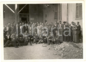 Fotografia d epoca originale 1945 CORNAREDO Confezioni MAIM  Raduno bocciofilo dipendenti Foto 18x13 cm 1